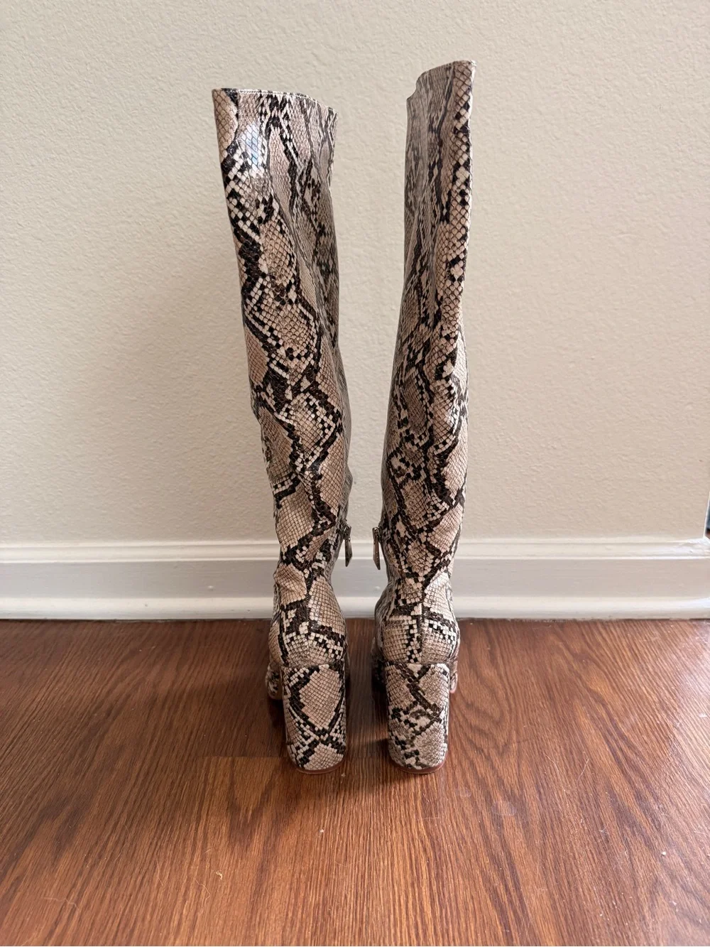 Zara faux snake boots
